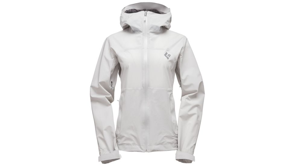 Black Diamond StormLineStretch Womens Rain Shell Jacket, Aluminum, 2XS, APM697110XXS1