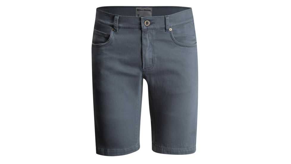 Black Diamond Stretch Font Shorts - Mens, Adriatic, 28, APO5X54550281
