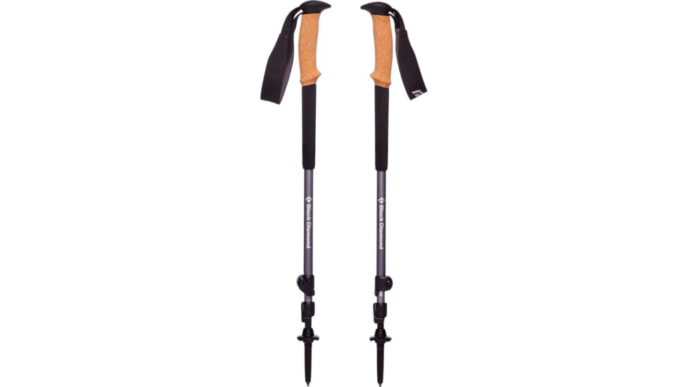 Black Diamond Trail Cork Trekking Poles, Granite, One Size, BD1125261007ALL1