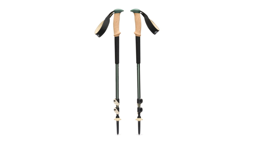 Black Diamond Trail Cork Trekking Poles, Laurel Green, One Size, BD1100653053ALL1