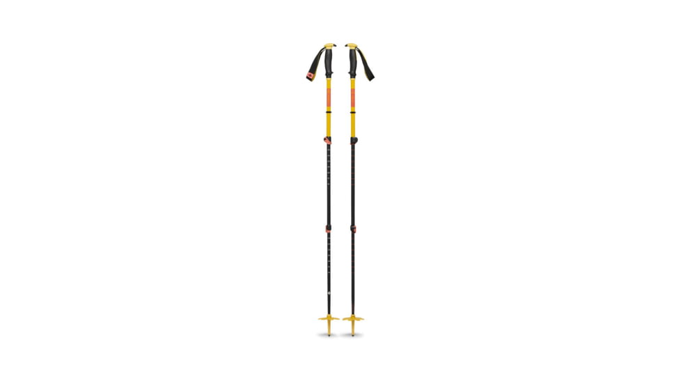 Black Diamond Traverse 3 Ski Poles, Sulphur Green, 140 cm, BD11161230591401