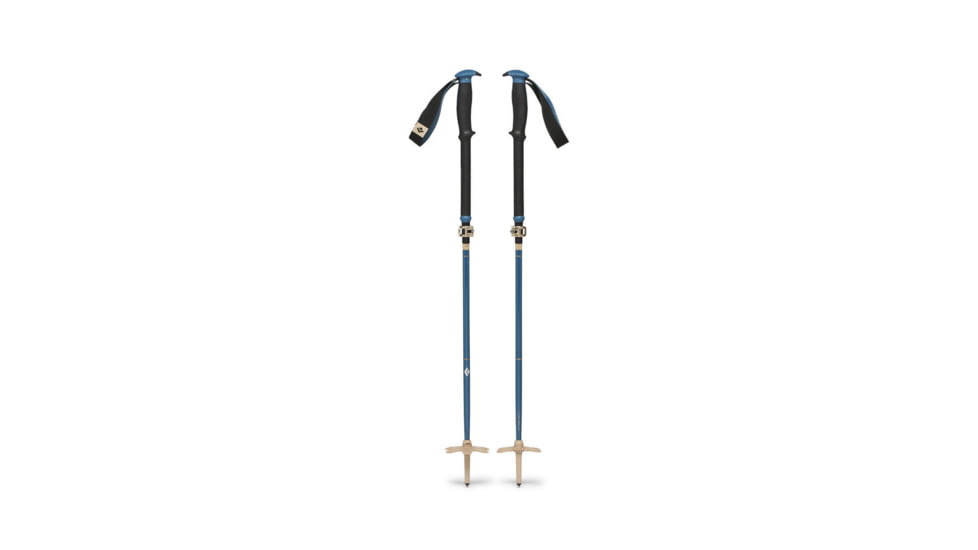 Black Diamond Traverse Compactor Ski Poles, Creek Blue, 125 cm, BD11161340641251