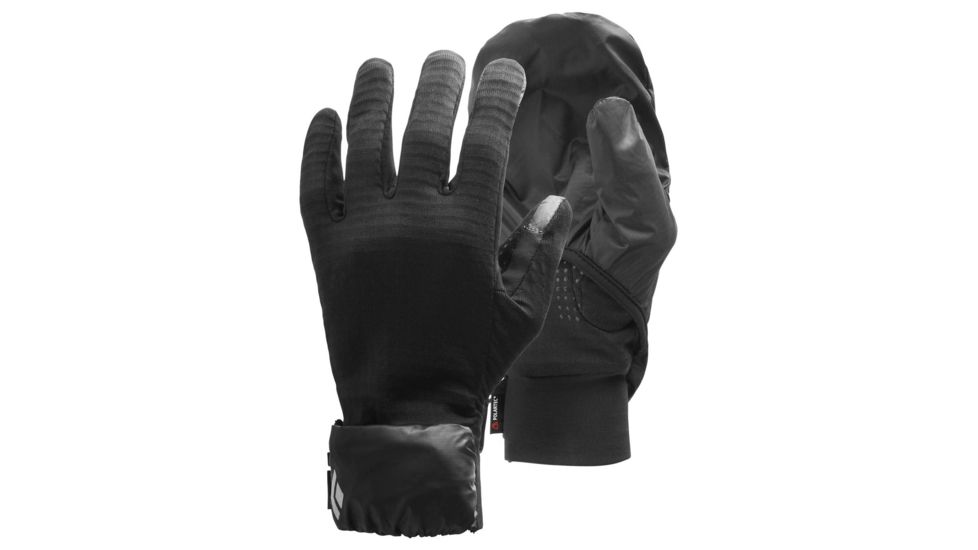 Black Diamond UL Running Gloves - Unisex, Black, Medium, BD8010130002MD 1