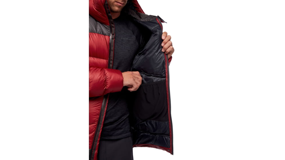 Black Diamond Vision Down Parka - Mens, Dark Crimson/Anthracite, Small, AP7461209161SML1
