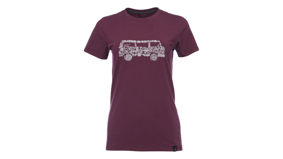 Black Diamond W Ss Vantastic Tee - Womens, Plum, Large, AP7300515002LRG1