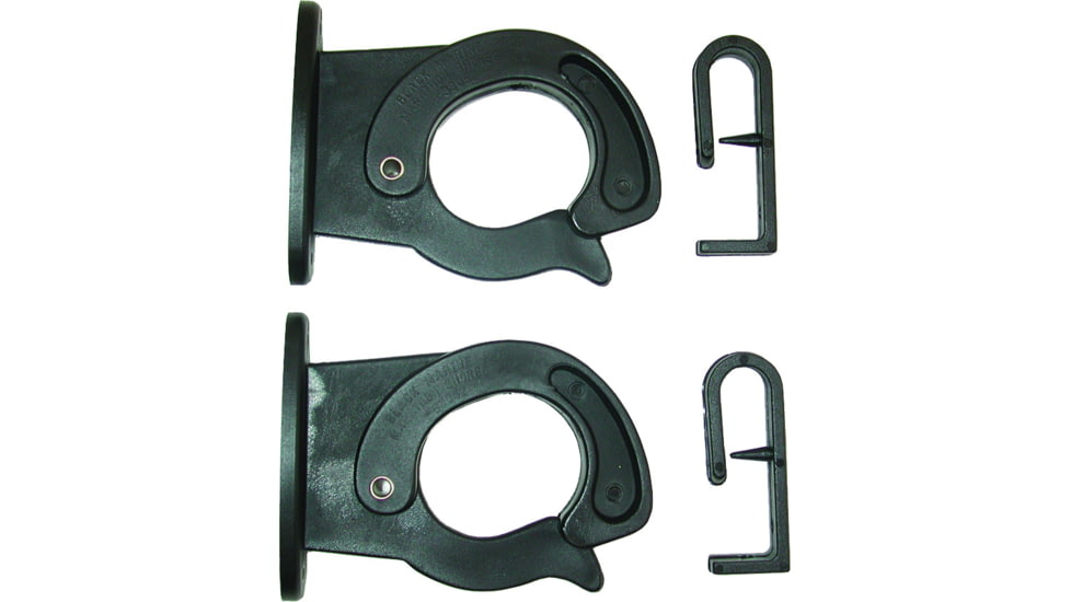 Black Marine Sure-Lok Rod Hangers, Black, 2 Pack, SL502