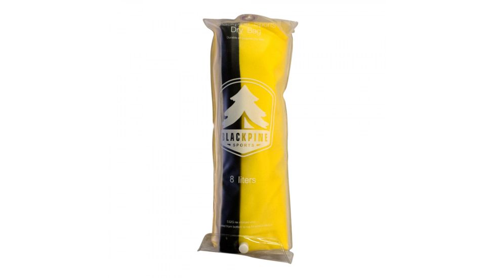 Black Pine Sports Dry Sack, 8L, Yellow, Large, 50012