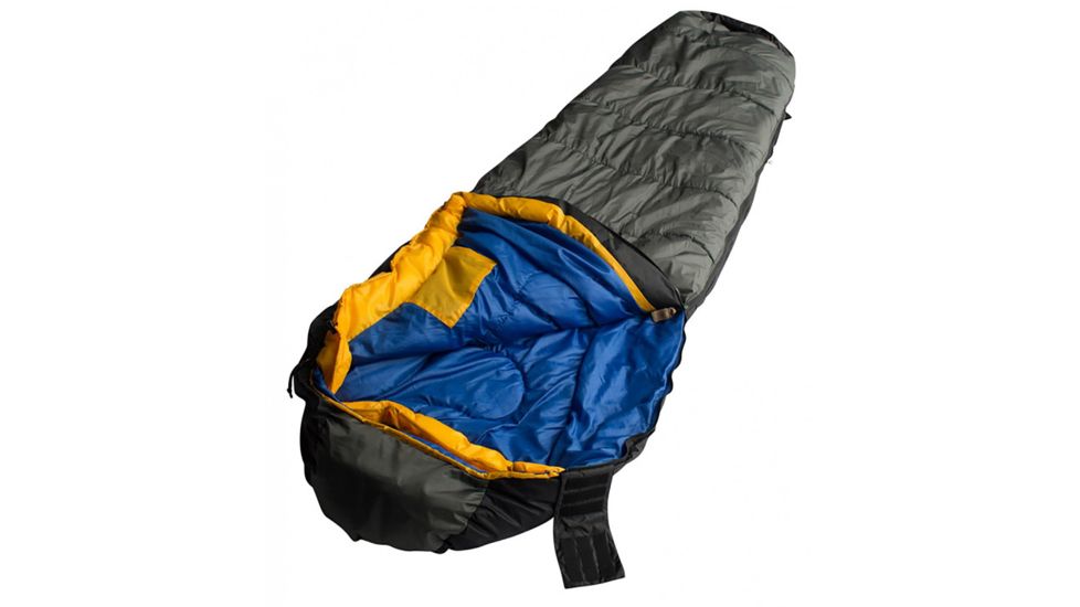 Black Pine Sports Graystar+20 Degree Sleeping Bag, Grey, Large, 30001