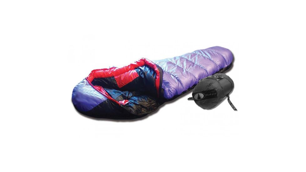 Black Pine Sports Nirvana +0 Degree Mummy Sleeping Bag, Blue, Large, 30002