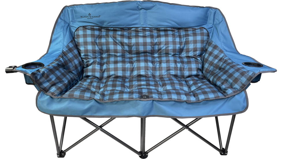 BLACK SIERRA EQUIPMENT Comfort Cloud Sofa , Buffalo Check Blue, DWCH-017C-BLU-BSE
