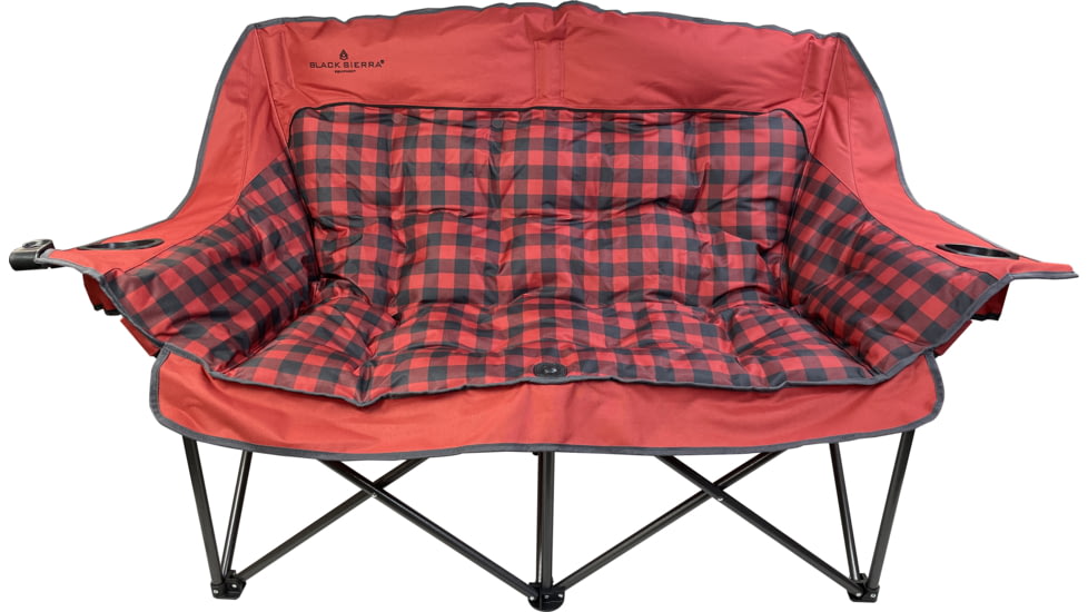 BLACK SIERRA EQUIPMENT Comfort Cloud Sofa , Buffalo Check Red, DWCH2-017C-RED-BSE