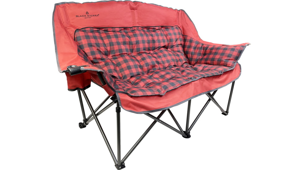 BLACK SIERRA EQUIPMENT Comfort Cloud Sofa , Buffalo Check Red, DWCH2-017C-RED-BSE
