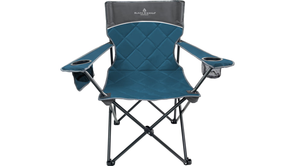 BLACK SIERRA EQUIPMENT Padded Quilted Chair , Blue, PQACH2-006-BLU-BSE
