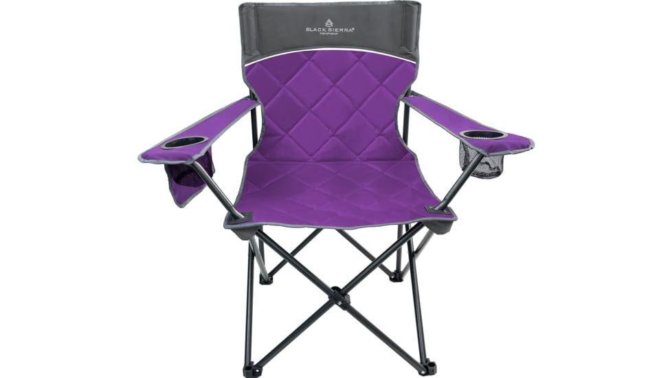 BLACK SIERRA EQUIPMENT Padded Quilted Chair , Purple, PQACH2-006-PUR-BSE