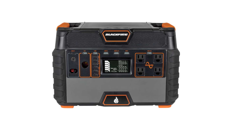 Blackfire-Klein Outdoors Portable Power Station 1500W, Black/Orange, PAC1000