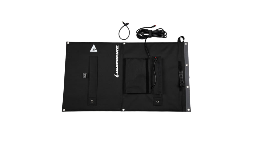 Blackfire-Klein Outdoors Portable Solar Panel 60W, Black, FSP60W