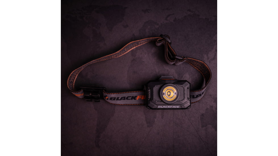 Blackfire-Klein Outdoors Rechargeable LED Headlamp, 2-Color, 800 Lumens, Black, BBM6414