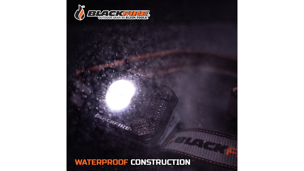 Blackfire-Klein Outdoors Rechargeable LED Headlamp, 2-Color, 800 Lumens, Black, BBM6414