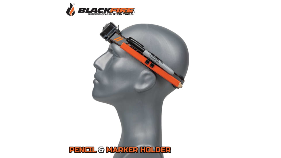 Blackfire-Klein Outdoors Rechargeable LED Headlamp, 2-Color, 800 Lumens, Black, BBM6414