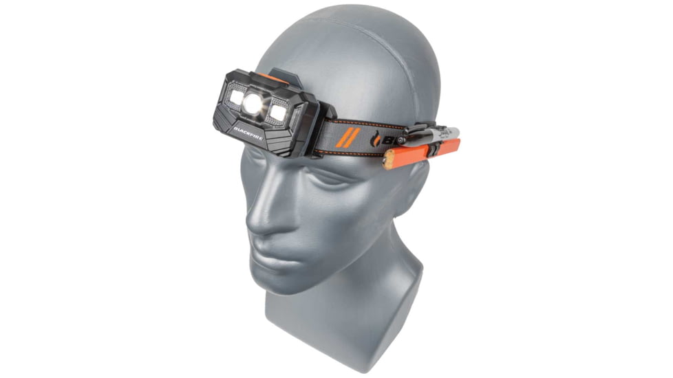 Blackfire-Klein Outdoors Rechargeable LED Headlamp, White, 300 Lumens, Black, BBM6062