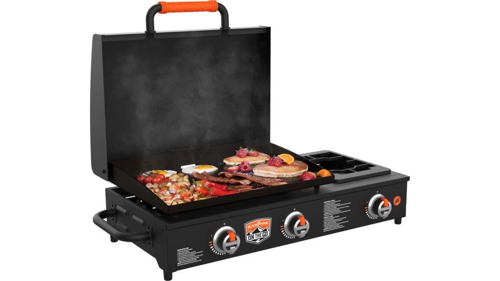 Blackstone On The Go Table Top Griddle w/Side Burner, Black, 22in, 1860