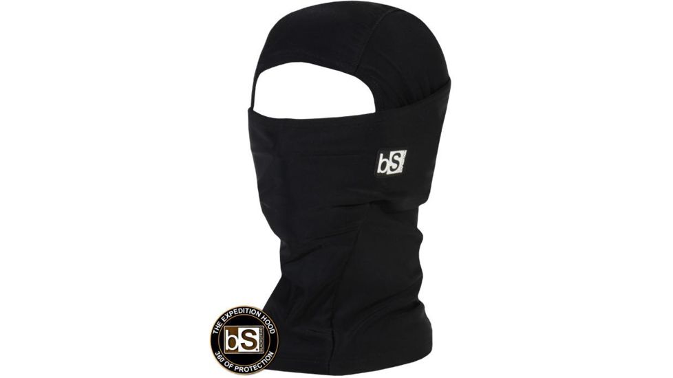 BlackStrap The Expedition Hood Balaclava, Solid Black, One Size, BS-EXPH-S-BLACK