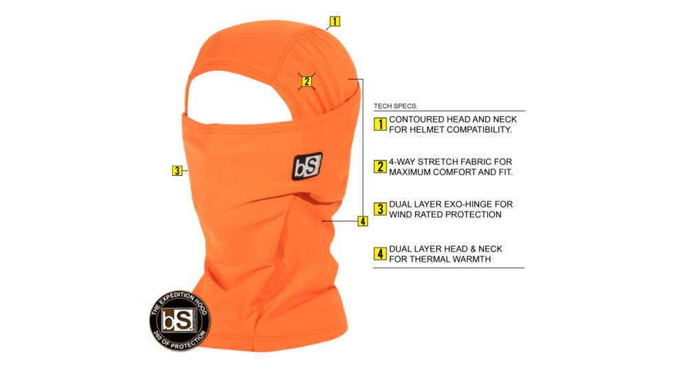 BlackStrap The Expedition Hood Balaclava, Solid Mint, One Size, BS-EXPH-S-MINT