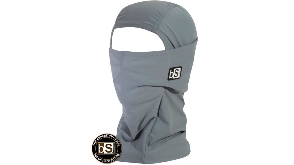 BlackStrap The Expedition Hood Balaclava, Solid Steel Grey, One Size, BS-EXPH-S-STEEL