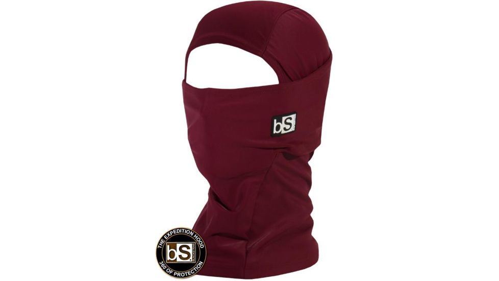 BlackStrap The Expedition Hood Balaclava, Wine, One Size, BS-EXPH-S-WINE
