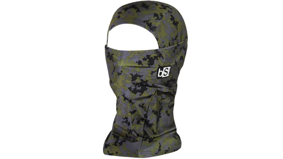 BlackStrap The Hood Balaclava Facemask, Camo Digital Forest, One Size, BS-H-P-DIGITALFOREST