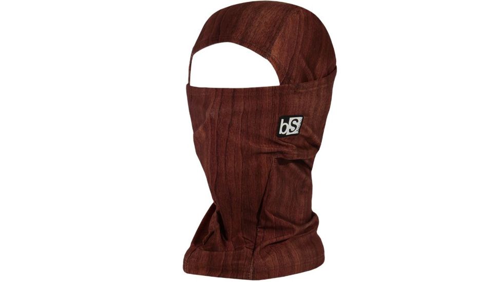 BlackStrap The Hood Balaclava Facemask, Woodgrain Dark, One Size, BS-H-P-WOODGRAIN