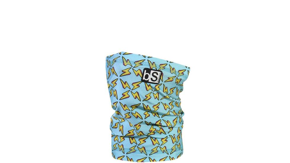BlackStrap The Kids Dual Layer Tube Facemask, Lightning Bolts, One Size, BS-KT-P-LIGHTNINGBOLTS