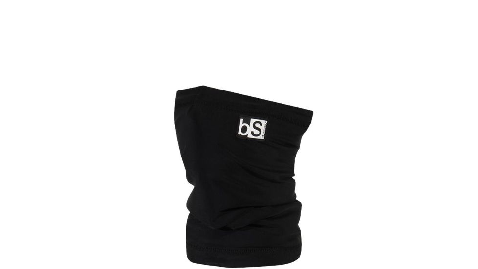 BlackStrap The Kids Dual Layer Tube Facemask, Solid Black, One Size, BS-KT-S-BLACK