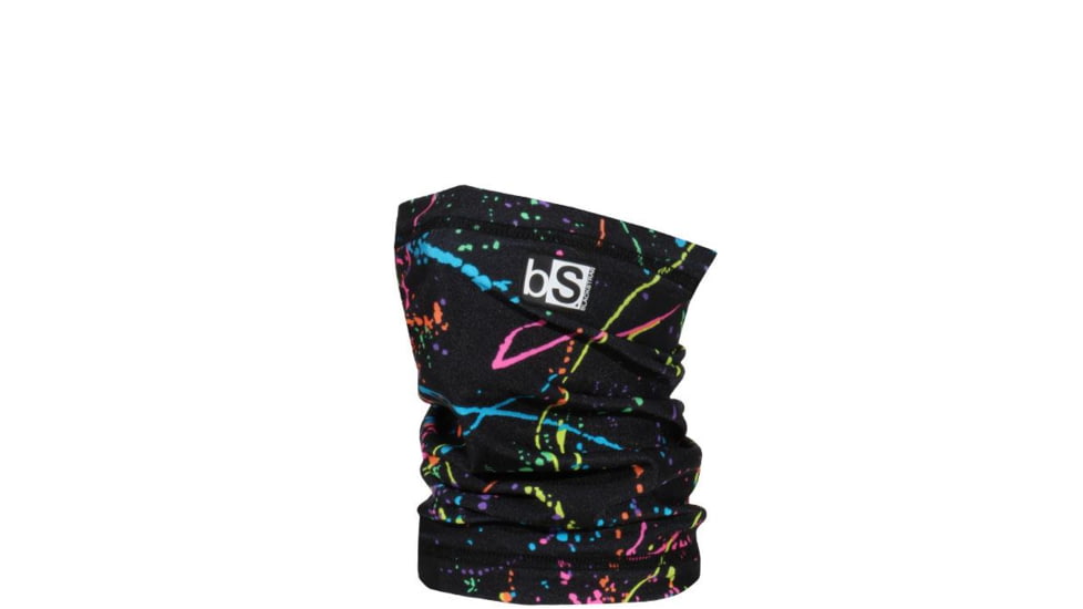 BlackStrap The Kids Dual Layer Tube Facemask, Splatter Paint Rainbow, One Size, BS-KT-P-SPLATTERPAINT