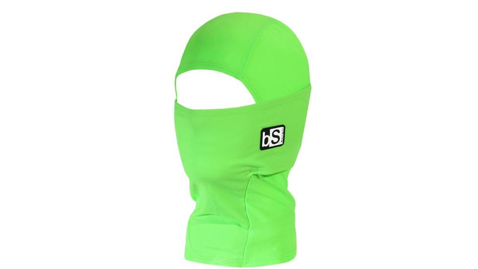 BlackStrap The Kids Hood Balaclava, Solid Bright Green, One Size, BS-KH-S-BRIGHTGREEN