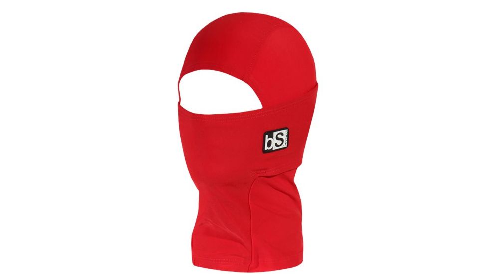 BlackStrap The Kids Hood Balaclava, Solid Crimson, One Size, BS-KH-S-CRIMSON