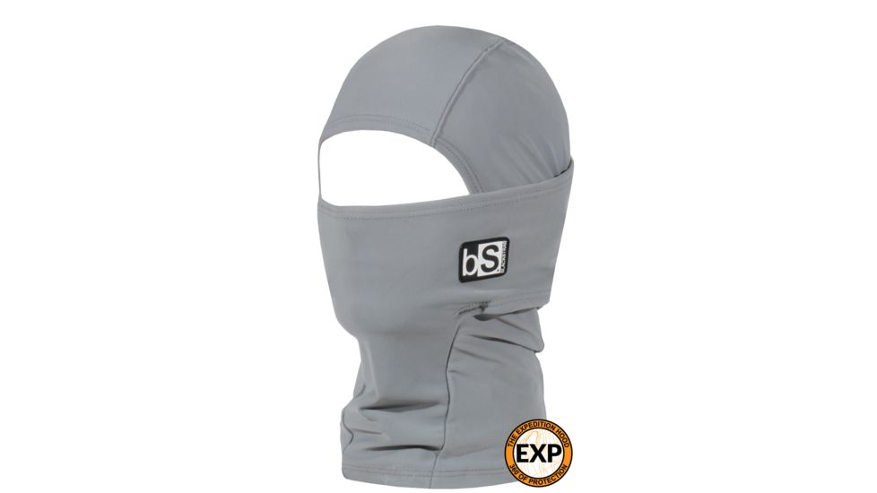 BlackStrap The Kids Hood Balaclava, Solid Steel Gray, One Size, BS-KH-S-STEEL