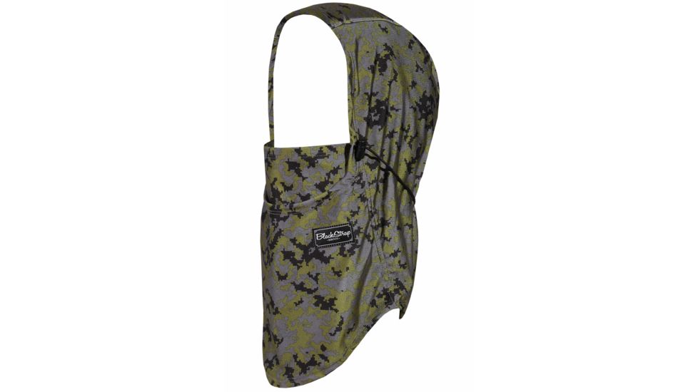 BlackStrap The Team Hood Adjustable Dual Layer Balaclava, Digital Forest, One Size, BS-TH-P-DIGITALFOREST