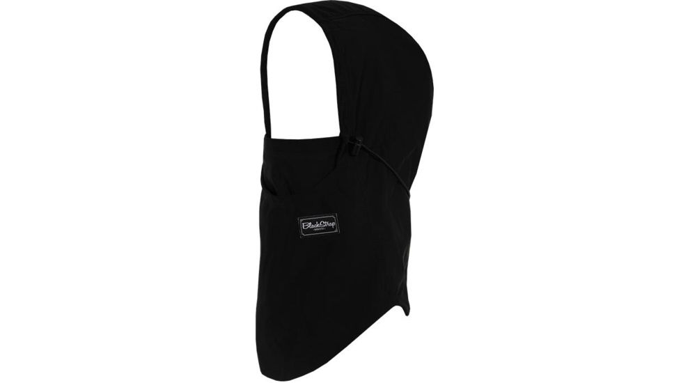 BlackStrap The Team Hood Adjustable Dual Layer Balaclava, Solid Black, One Size, BS-TH-S-BLACK