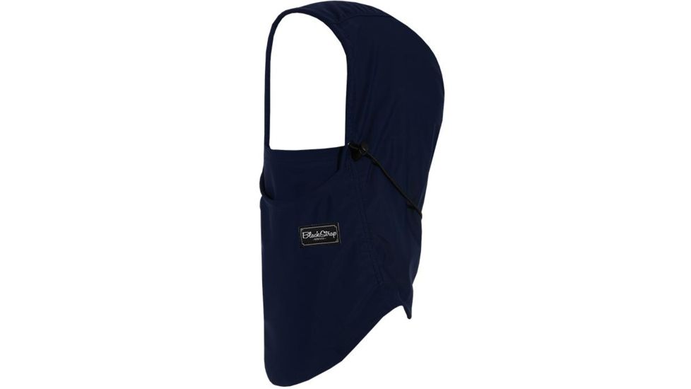 BlackStrap The Team Hood Adjustable Dual Layer Balaclava, Solid Navy Blue, One Size, BS-TH-S-NAVY