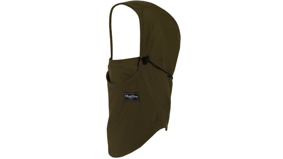 BlackStrap The Team Hood Adjustable Dual Layer Balaclava, Solid Olive Green, One Size, BS-TH-S-OLIVE