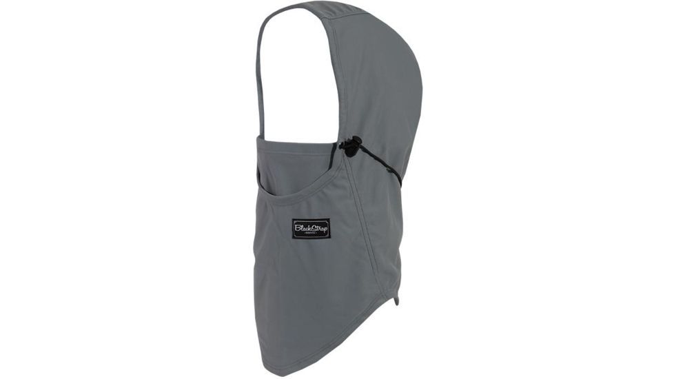 BlackStrap The Team Hood Adjustable Dual Layer Balaclava, Solid Steel Grey, One Size, BS-TH-S-STEEL