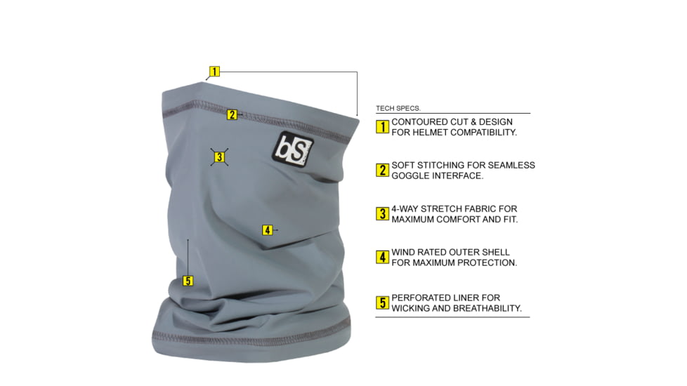 BlackStrap The Tube Dual Layer Facemask, Woodgrain Dark, One Size, BS-T-P-WOODGRAIN
