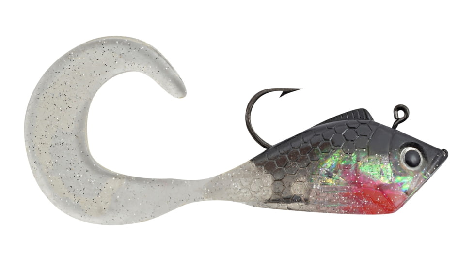 Blaze Fishing Gear Rigged Grub Grub, 5, 2in, Pearl/Black, RCM2-PBB