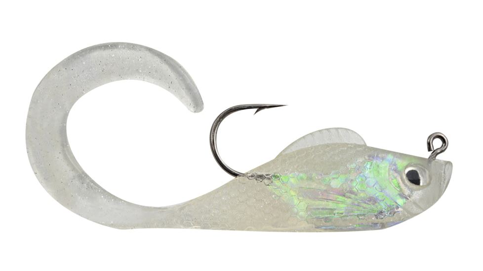 Blaze Fishing Gear Rigged Grub Grub, 5, 3in, Pearl/White, RCM3-PWS