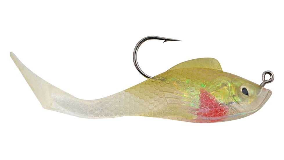 Blaze Fishing Gear Rigged Shad Shad, 5, 2in, Pearl/Dace, RSB2-PD