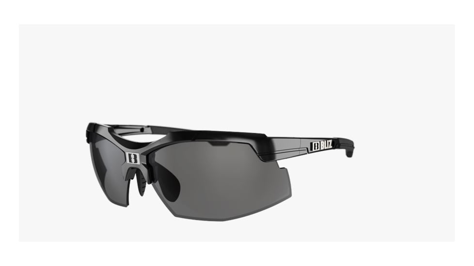 Bliz Force Sunglasses-Black-Smoke/Silver Mirror