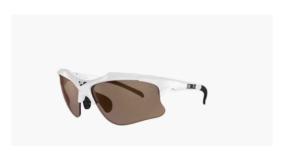 Bliz Pace Sunglasses-White-Amber