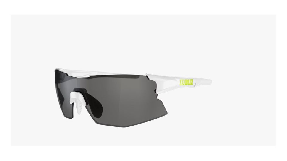 Bliz Tempo Small Face Sunglasses-White-Smoke/Silver Mirror