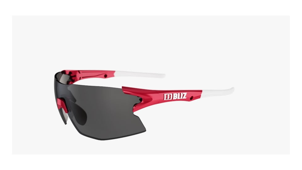 Bliz Tempo Sunglasses-Red-Smoke/Silver Mirror